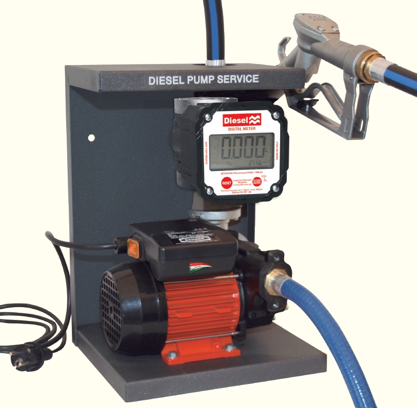 New 110V Electric Oil Fuel Diesel Transfer Pump W/Meter Hose Manual 