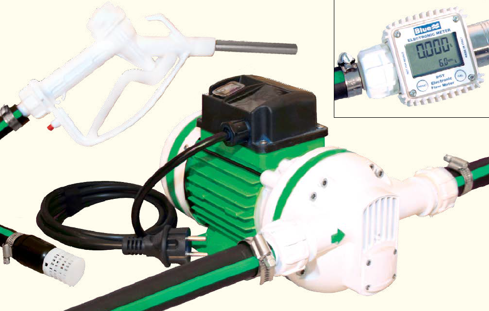 220V electric pump complete. for WATER and ANTI FREEZE * 2.5m suction hose ...